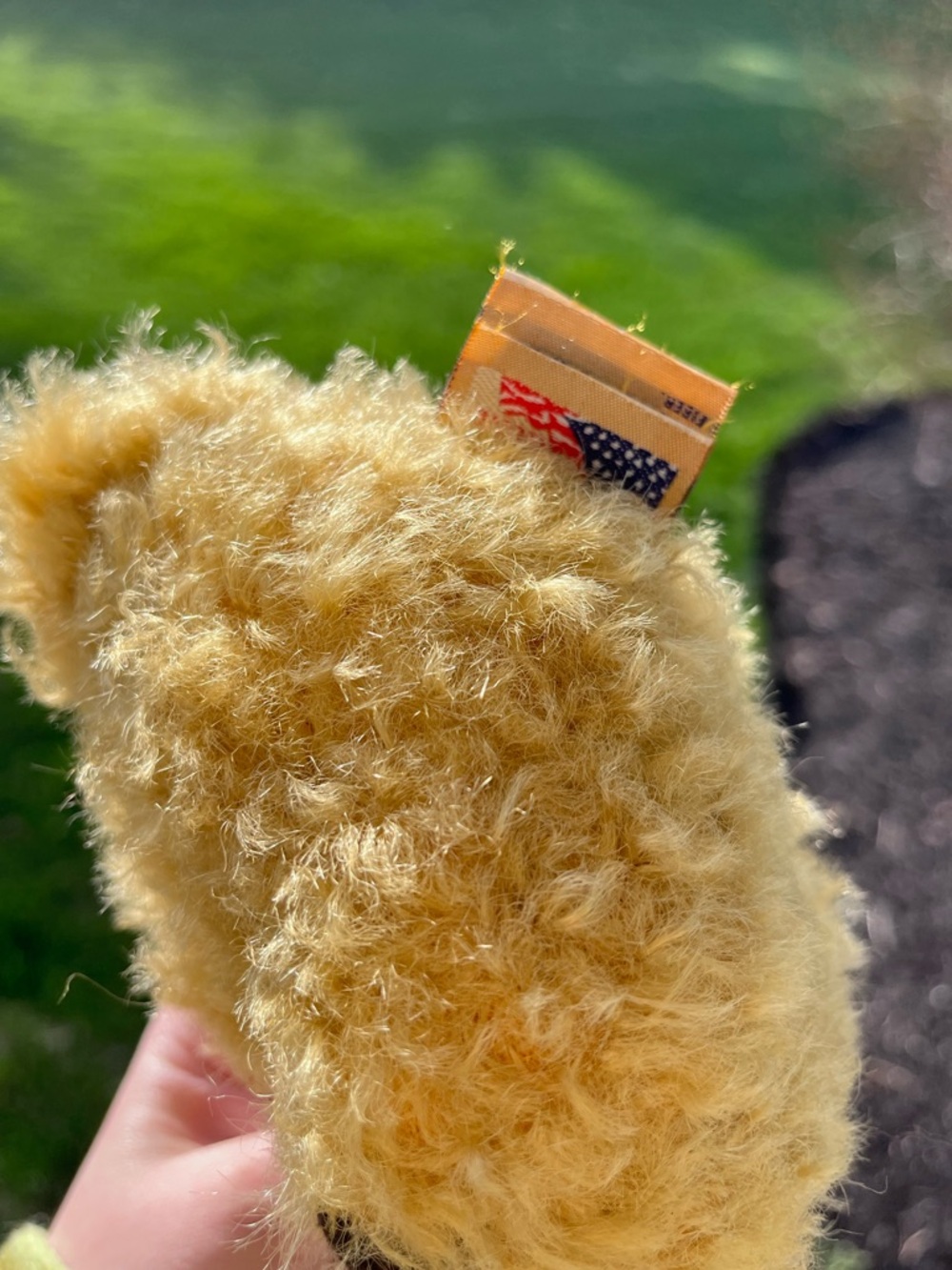 Vintage 90s Gund Teddy Bag Teddy bear plush stuffed animal crossbody purse bag - Picture 12 of 12